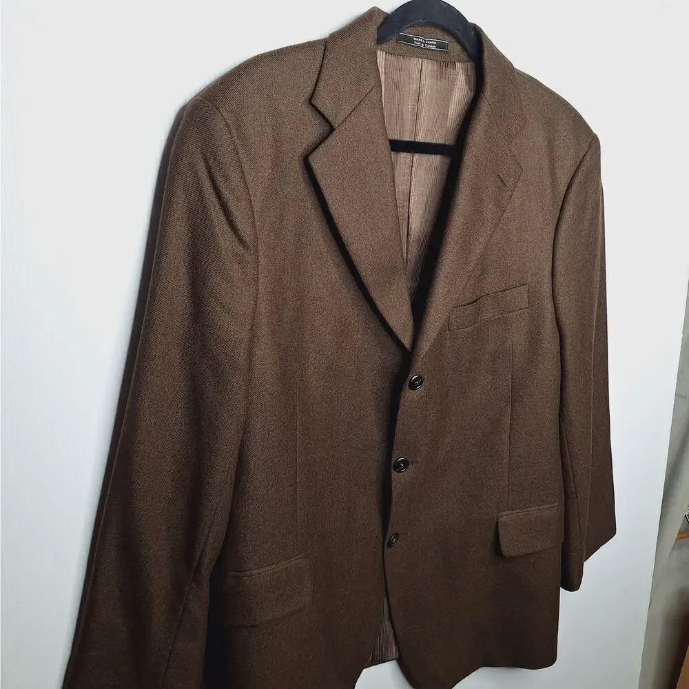 Arnold Brant Men's Blazer Suit Jacket 44R Colombo 100% Pure Cashmere 3 Button